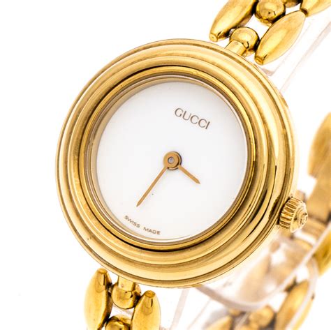 gucci ladies watch interchangeable bezel